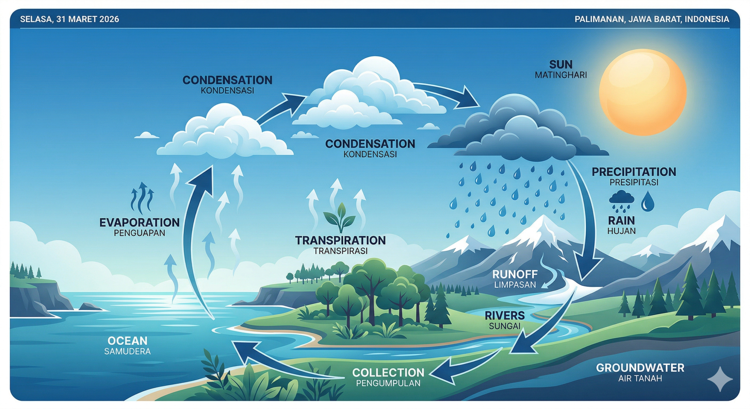 proses terjadinya hujan