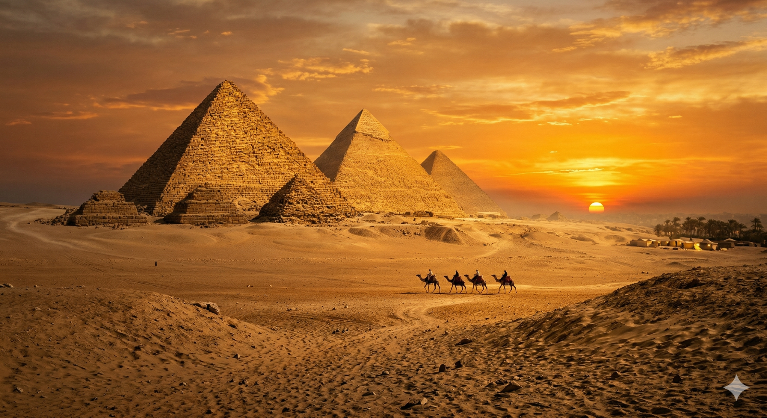 Piramida Giza di gurun Mesir